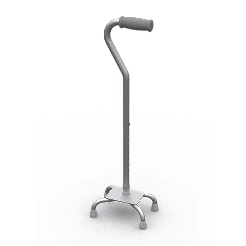 RG5620 Quad Cane Offset Handle Overall Silver