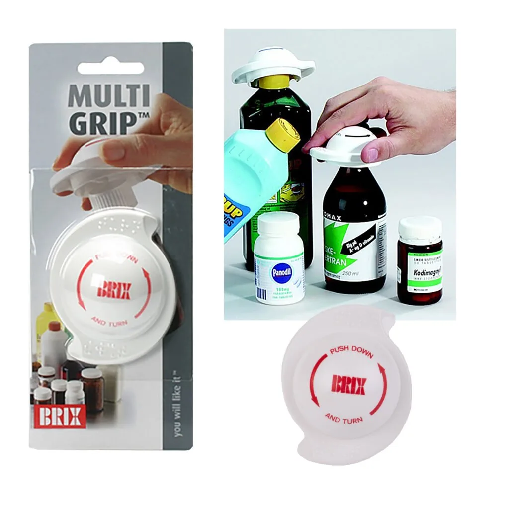 Brix Multi Grip Safety Cap Bottle Opener