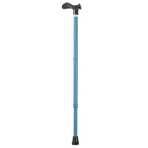RGWS350 B Anatomical Grip Walking Stick Right Grip Blue Overall