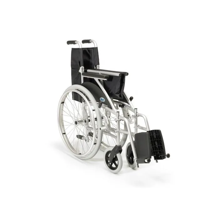 Days Swift Self Propelled Wheelchair Silver Folded