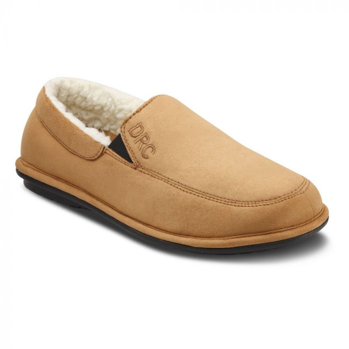 DR COMFORT MENS SLIPPER - RELAX CAMEL - Mobility Aids & More
