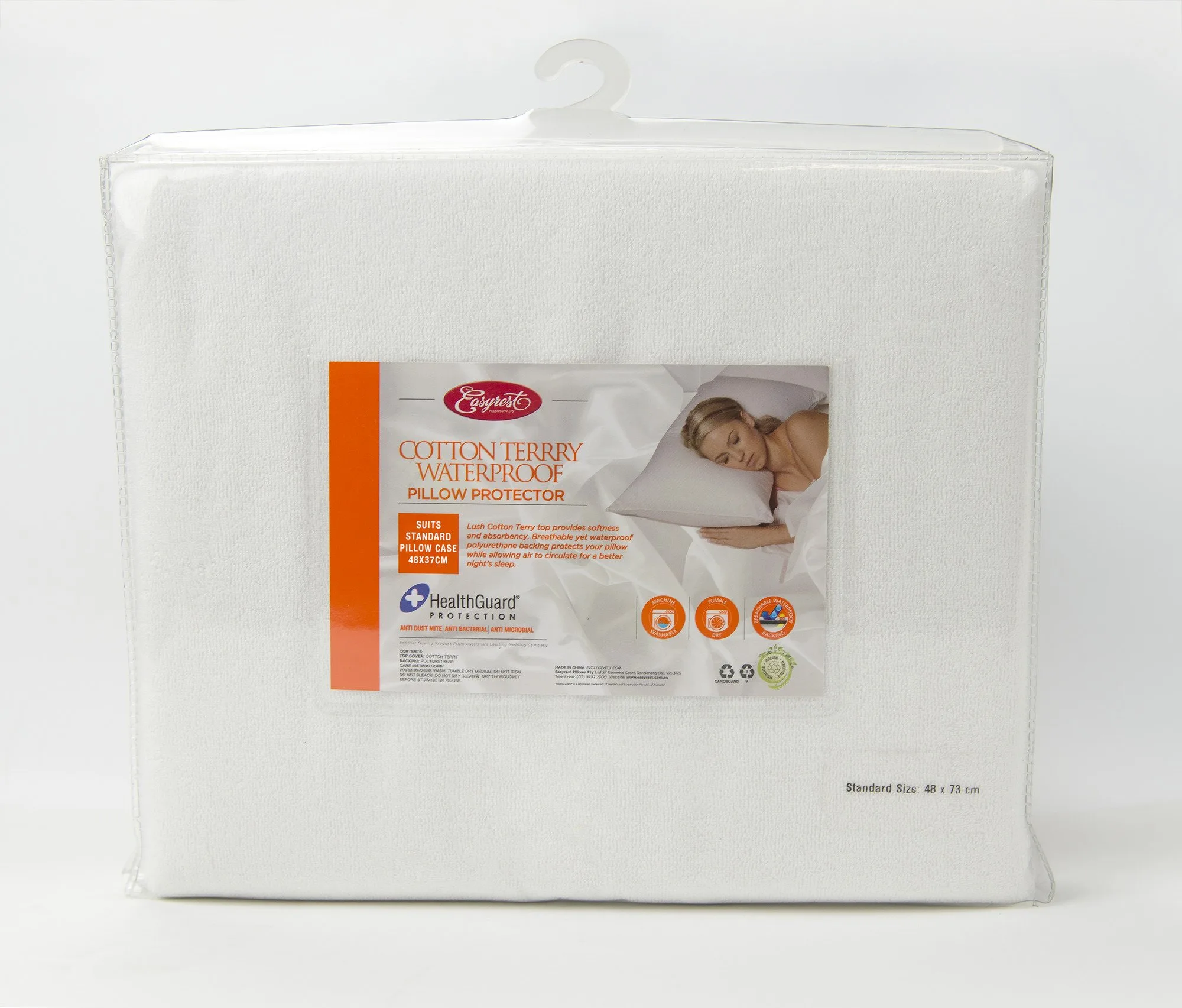 Waterproof Cotton Terry Pillow Protector