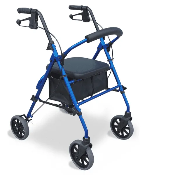 RG4210 Bl Adjustable Height Seat Walker Blue Overall