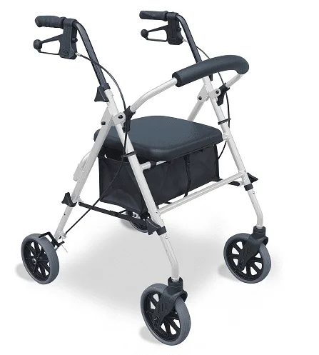 RG4210 Ps Adjustable Height Seat Walker Pewter Silver Overall