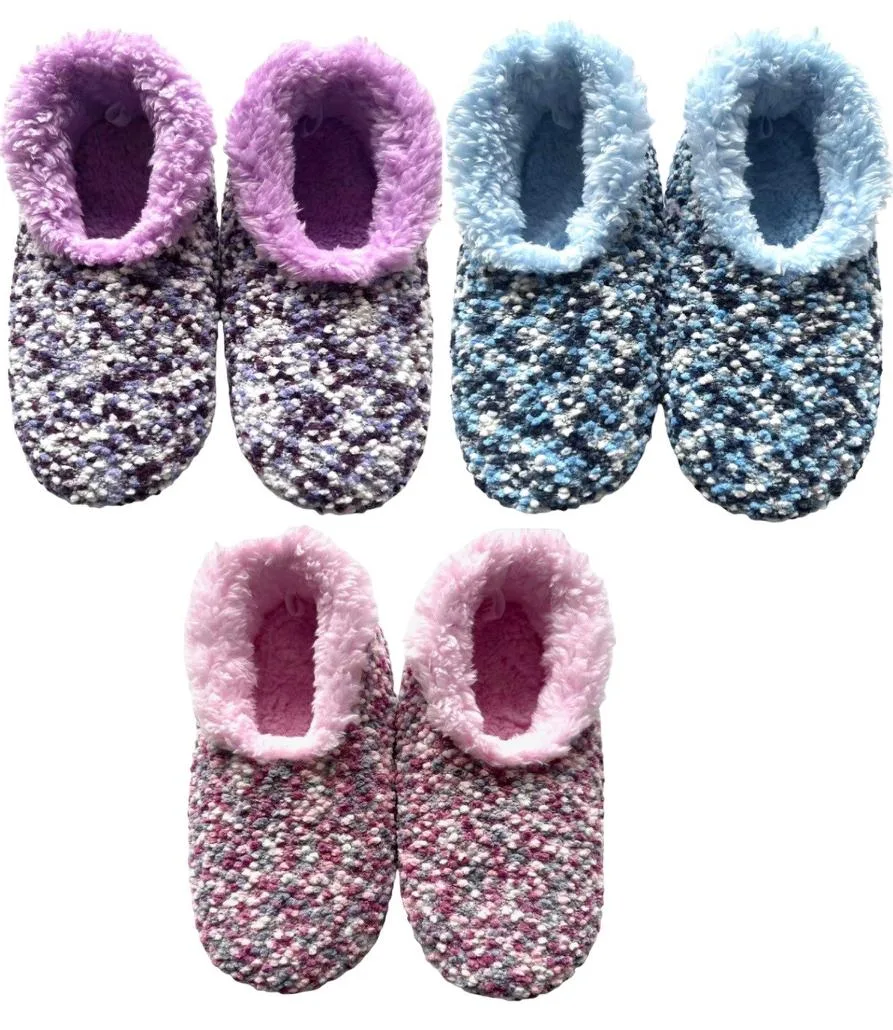 Slumbies Non Slip Slippers - Pop Corn