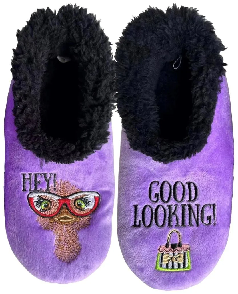 Slumbies Non Slip Slippers - Hey Good Looking