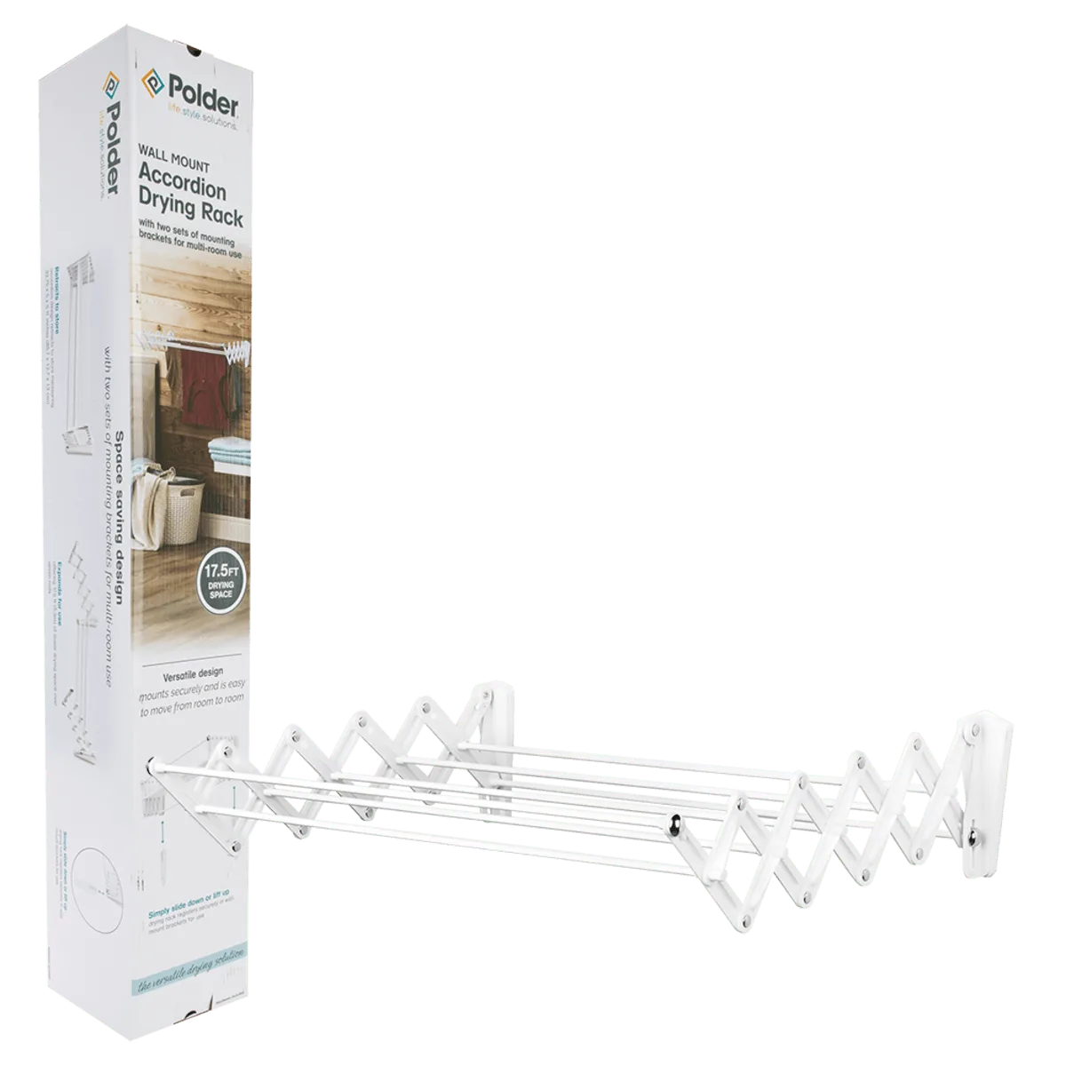 Polder Wall Mount Drying Rack (5.3m Line Space) - Image 2