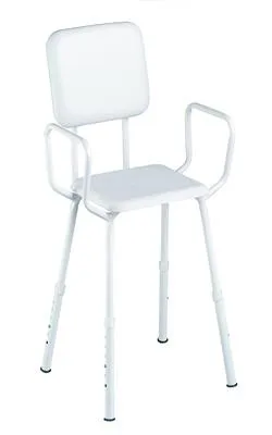 Kcare Shower Stool With Padded Back And Seat