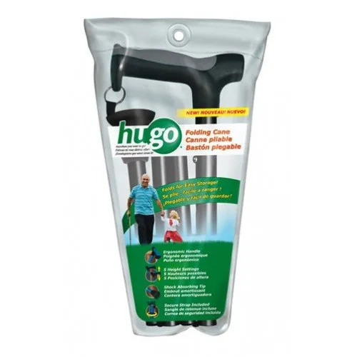 Hugo Folding Cane - Ebony Black - Image 2