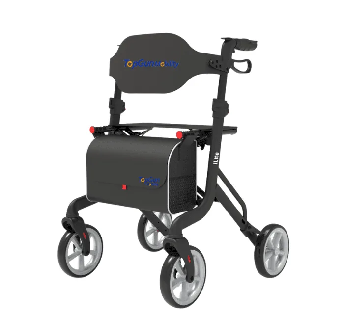 Top gun ilite black rollator